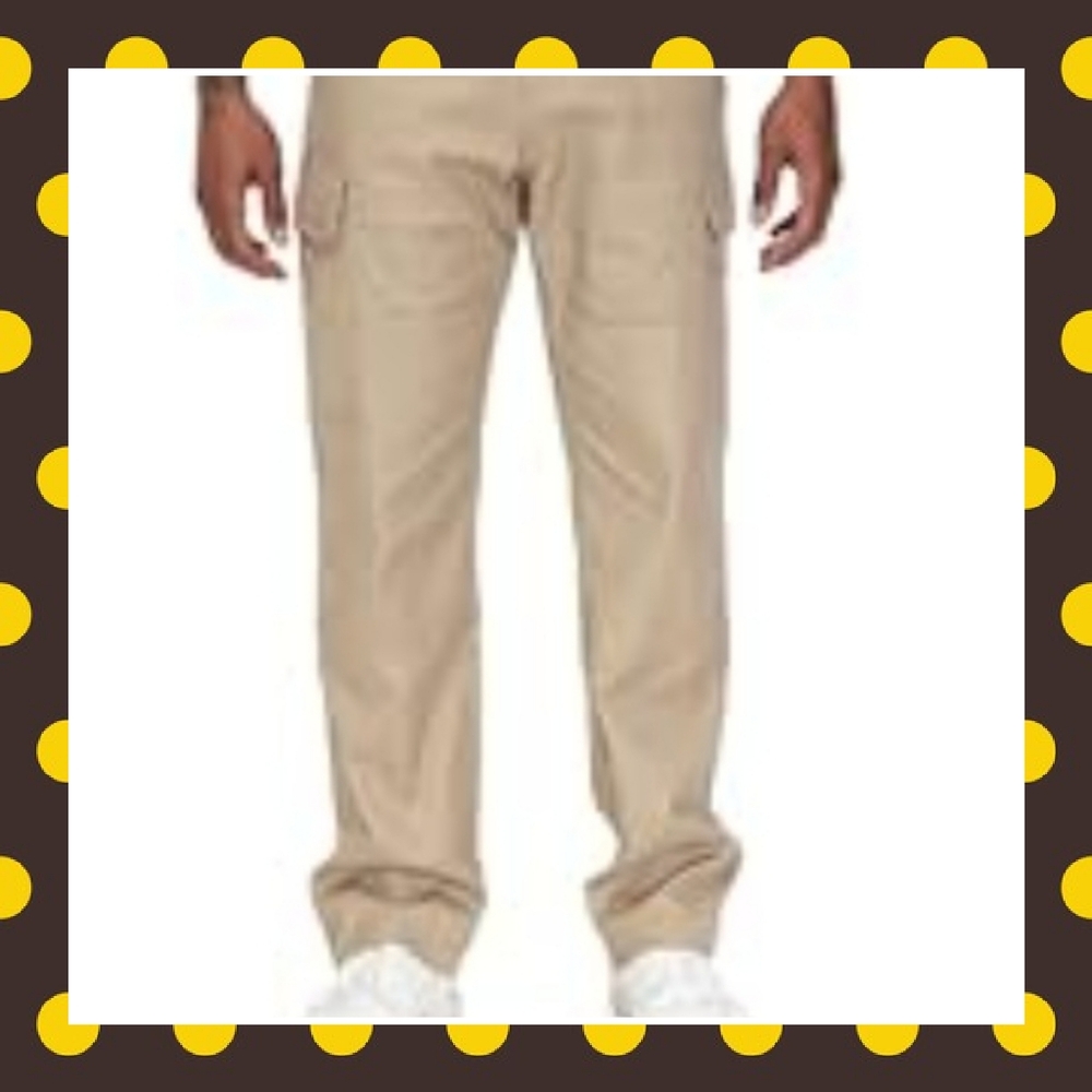 Nwt Tan Cargo Pants with Relaxed Fit Size 36/30